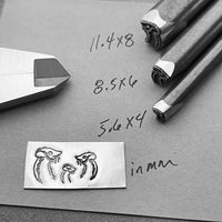 Posie Opossum! Engraved Metal Hand Stamp.