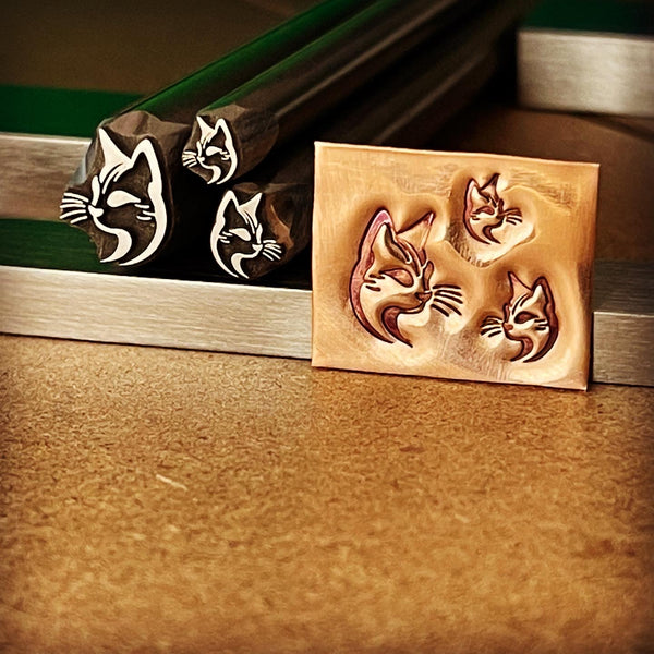 BIN - Whiskers! Engraved Metal Hand Stamp.