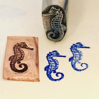 Seahorse! Metal Hand Stamp.