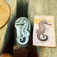 Seahorse! Metal Hand Stamp.