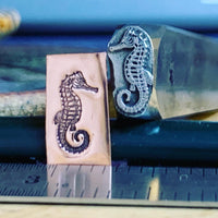 Seahorse! Metal Hand Stamp.