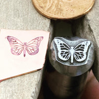 Butterfly Full 1119. Engraved Metal Hand Stamp.