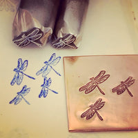 Dragonfly 1119. Engraved Metal Hand Stamp.