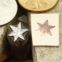 Pine Star. Raised design. Metal Hand Stamp