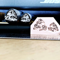Anglo Saxon Beast - Engraved Metal Hand Stamp.