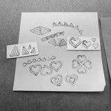 Impossible Heart! Engraved Metal Hand Stamp.