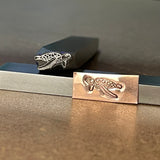 Sea Turtle. Tortoise. Engraved Metal Hand Stamp.